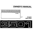 ALPINE 3501 Owners Manual ALPINE 3501 Owners Manual