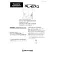 PIONEER PL670 Owners Manual PIONEER PL670 Owners Manual