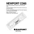 BLAUPUNKT NEWPORT CD85 Owners Manual BLAUPUNKT NEWPORT CD85 Owners Manual