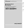 PIONEER DEH-3850MPH/XN/GS Owners Manual PIONEER DEH-3850MPH/XN/GS Owners Manual