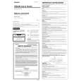 SONY ICF-C112 Owners Manual SONY ICF-C112 Owners Manual