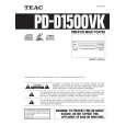 TEAC PD-D1500VK Owners Manual TEAC PD-D1500VK Owners Manual