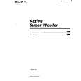SONY SAW10 Owners Manual SONY SAW10 Owners Manual