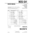 SONY MDS-S41 Parts Catalog SONY MDS-S41 Parts Catalog
