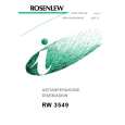 ROSENLEW RW3549 Owners Manual ROSENLEW RW3549 Owners Manual