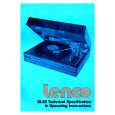 LENCO GL-85 Owners Manual LENCO GL-85 Owners Manual