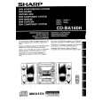 SHARP CDBA160H Owners Manual SHARP CDBA160H Owners Manual
