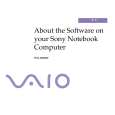 SONY PCG-Z600RE/K VAIO Software Manual SONY PCG-Z600RE/K VAIO Software Manual
