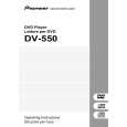 PIONEER DV-550 Owners Manual PIONEER DV-550 Owners Manual