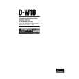 SANSUI D-W10 Owners Manual SANSUI D-W10 Owners Manual