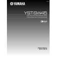 YAMAHA YST-SW45 Owners Manual YAMAHA YST-SW45 Owners Manual