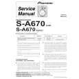 PIONEER S-A670/XJI/E Service Manual PIONEER S-A670/XJI/E Service Manual