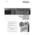 TEAC X2000R Owners Manual TEAC X2000R Owners Manual