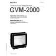 SONY GVM-2000 Owners Manual SONY GVM-2000 Owners Manual