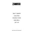 ZANUSSI ZHF470B Owners Manual ZANUSSI ZHF470B Owners Manual