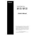 ROLAND HP335 Owners Manual ROLAND HP335 Owners Manual