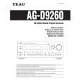 TEAC AG-D9260 Owners Manual TEAC AG-D9260 Owners Manual