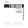 TEAC TR610DAB Owners Manual TEAC TR610DAB Owners Manual