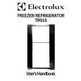 ELECTROLUX TR916 Owners Manual ELECTROLUX TR916 Owners Manual