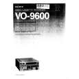 SONY VO9600 Owners Manual SONY VO9600 Owners Manual