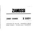 ZANUSSI Z5531 Owners Manual ZANUSSI Z5531 Owners Manual