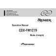 PIONEER CDXFM1279 Owners Manual PIONEER CDXFM1279 Owners Manual