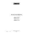 ZANUSSI ZBM974ALU Owners Manual ZANUSSI ZBM974ALU Owners Manual