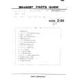 SHARP Z-50 Parts Catalog SHARP Z-50 Parts Catalog