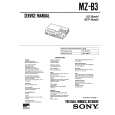 SONY MZ-B3 Service Manual SONY MZ-B3 Service Manual