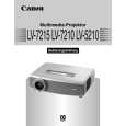 CANON LV-5210 Owners Manual CANON LV-5210 Owners Manual